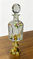 Bouteilles de présentation décoratives pour Attar, style arabe, en verre de 450 ml, avec bouchon plaqué or UV et estampage à chaud sur carton, pour huiles essentielles