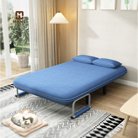 Canapé-lit multifonctionnel en tissu, double usage, amovible et lavable, pour salon, petit appartement, canapé-lit double pliable