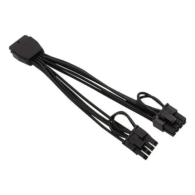 GPU Power Cable PCIE5.0 12VHPWR Female Dual 8 PIN 6 2P Adapter 12PIN 2x8PIN Video Card Convert Cable 16AWG Computer Cable