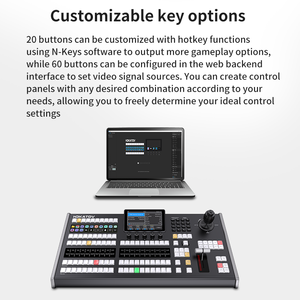 JJts tiên tiến Bảng điều chỉnh video Switcher đa chức năng bảng điều chỉnh âm thanh chuyên nghiệp đài phát thanh truyền hình phát sóng thiết bị - Product Image 3