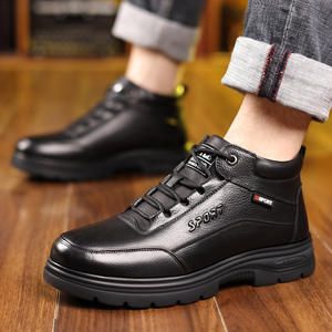 Nuevos zapatos informales de cuero con malla para hombre, estilo de negocios sencillo, suaves, transpirables, ligeros, suela antideslizante, punta redonda resistente al desgaste - Product Image 3
