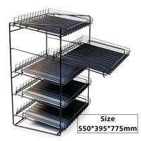 Étagère en métal avec revêtement en poudre moderne personnalisée, support de présentation pour bouteilles d'alcool, spiritueux, boissons alcoolisées, pour magasin de détail