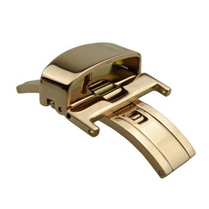Haute Qualité 10-24mm En Acier Inoxydable Déploiement Fermoir Papillon Montre <span class=keywords><strong>Boucle</strong></span> De Luxe <span class=keywords><strong>Bracelet</strong></span> En <span class=keywords><strong>Cuir</strong></span> <span class=keywords><strong>Boucle</strong></span> De Déploiement 10-24mm - Product Image 2