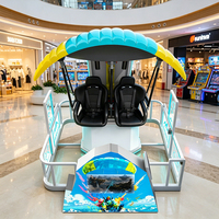 Simulador de Paracaidismo VR S.Q.F para 2 Jugadores, Plataforma de Movimiento 9D, Atracción Interactiva para Parques de Diversiones y Centros Comerciales