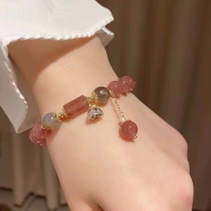Braccialetto con Perle a Forma <span class=keywords><strong>di</strong></span> Fragola, Nuovo Bracciale Versatile in Stile Cinese con Ciondolo a <span class=keywords><strong>Radice</strong></span> <span class=keywords><strong>di</strong></span> Loto N2604216 - Product Image 5
