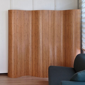 Paravent pliant en bambou du fabricant, écran <span class=keywords><strong>de</strong></span> séparation autoportant pour chambre et bureau à domicile - Product Image 1