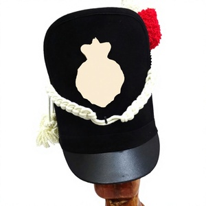 Elegant parade shako <b>hat</b> representing tradition and pride blending structure beauty Shako <b>Hats</b> for Men's - Product Image 1