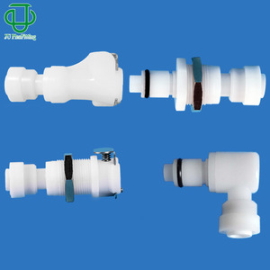 Raccord rapide JU Collection 6-8 mm avec robinet d'arrêt pour conduites d'eau, de gaz et d'huile, joint en caoutchouc, usage industriel et médical - Product Image 5