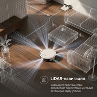 ELEGOAL RP34 Robot Vacuum Otomatis 30 Sensor Navigasi Giroskop Robot Vacuum Basah Kering Pengisian Daya Otomatis