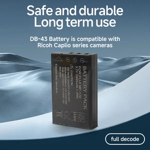 <span class=keywords><strong>Batterie</strong></span> DB-43 à décodage complet 2000mAh Capacité réelle pour les appareils photo Ricoh Caplio et Fujifilm <span class=keywords><strong>NP</strong></span>-<span class=keywords><strong>120</strong></span> <span class=keywords><strong>Batterie</strong></span> de remplacement - Product Image 2