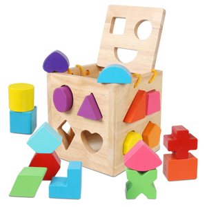 Gioco <span class=keywords><strong>Montessori</strong></span> di Abbinamento e Classificazione, <span class=keywords><strong>Scatola</strong></span> Geometrica Personalizzata con 19 Scomparti, Giocattolo Educativo per Bambini e Bambine - Product Image 5
