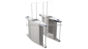 Halbhohe Glas-Drehkreuze zum Verkauf Vollhohe Schiebe-Schnellzugangskontrollen mit Kartenleser Zugangskontroll-Drehkreuz - Product Image 5