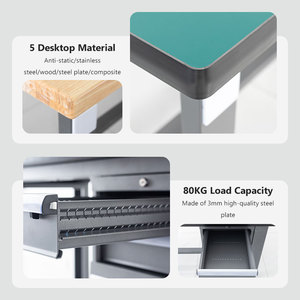 Banco de Trabajo Modular de Acero para Reparación de Automóviles, Almacenamiento Industrial para Mecánicos, Banco de Trabajo Resistente para Taller, Gabinete para Herramientas - Product Image 5