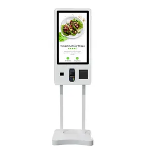 Máquina automática interactiva de autoservicio de pago, kiosco con pantalla táctil, para restaurante
