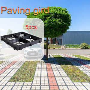 Sunsbuild Vente en gros de panneaux de stabilisation du sol en HDPE noir, grille de pavage, 440x440x50mm, haute résistance à la compression, pour allée, jardin - Product Image 3