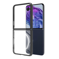 Étui magnétique transparent hybride PC TPU pour Motorola Razr 2024 50 étui de téléphone portable Ultra Ultra protecteur