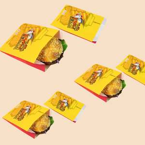Wholesale Custom Fries Bread Cookie Donut Packing Costom Logo Takeaway Food <b>Bag</b> Bread Paper <b>Bags</b> - Product Image 4