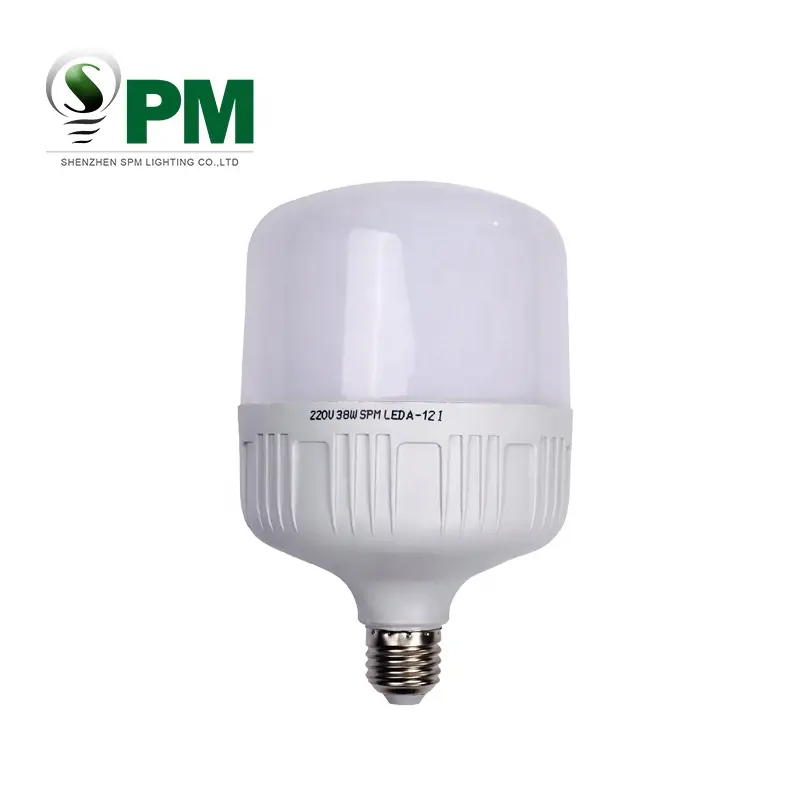 CE承認pppbtハウジング38w e27 b22t形状LED電球