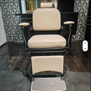 Sillón de Barbería Clásico Tallado de Estilo Chino Nuevo, Personalizado en Color, Estilo Americano, Sillón de Barbería Vintage, Sillón de Barbería Sencillo - Product Image 2