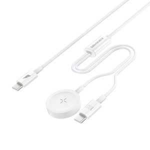 Cable de Carga Rápida 2 en 1 Tipo-C a Tipo-C de 6A con Logotipo OEM Personalizado, Conductor de Cobre Puro, Magnético, para Reloj Inteligente IOS - Product Image 2