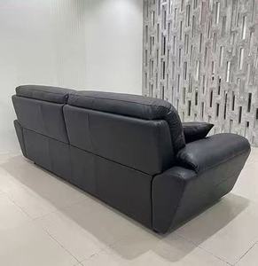 Sofá de Cuero Reclinable de Lujo con Mechones, 3 Plazas, Funcional, con Profundidad de Asiento Ajustable y Espuma de Alta Densidad para Sala de Estar - Product Image 2
