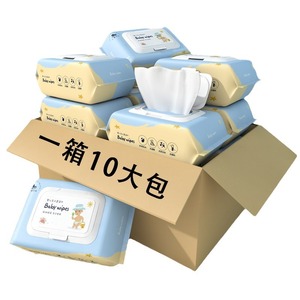 Baby <b>Wipes</b> Thickened Large Pack For Baby Cleaning Home Travel Use 10 Packs Box Zhejiang Origin - Product Image 1