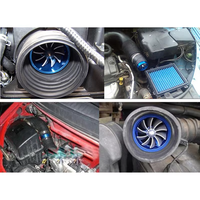 Phổ 65-75 mét Double Decker supercharger Turbo Fan Air intake lọc với nhiên liệu Saver cho xe ô tô