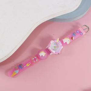 Montres à Main de Mode Personnalisées à Motif de Petite Fille de Dessin Animé, Mouvement à Quartz de Type Sportif, Analogiques Étanche <span class=keywords><strong>pour</strong></span> Enfants - Product Image 2