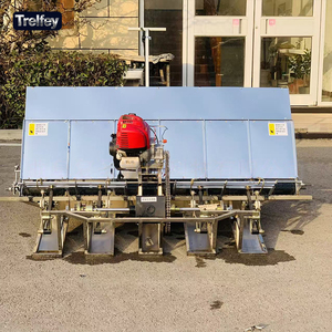 Transplanteur de riz portatif à traction manuelle, moteur à essence, pour zones montagneuses, petites exploitations agricoles, machine de plantation automatique - Product Image 1