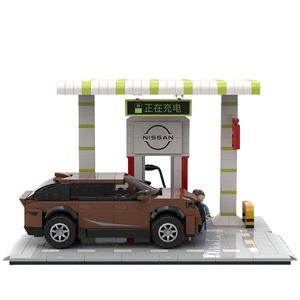 YILI, bloques de construcción de automóviles personalizados, ladrillos de <span class=keywords><strong>vista</strong></span> de calle, juguete educativo para niños, ladrillos Moc, juegos de bloques de construcción de recuerdo de negocios - Product Image 5