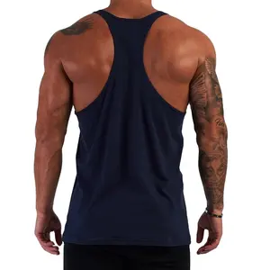 Populaire Quick Droog Spier Man Gym Fitness Vest Custom Logo Thuiswerk Tank Top Voor Man