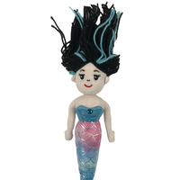 Poupée sirène en peluche douce filles coton tissu mer-maid jouets de poupée en peluche