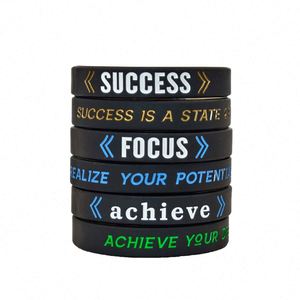 Bracelet en silicone personnalisé avec logo imprimé en relief pour cadeaux promotionnels, bracelet créatif imperméable - Product Image 1