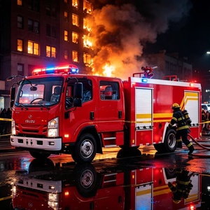 Camion de pompiers 1svzv, véhicule à benne 4x2, manuel, diesel, réservoir d'eau 3001-5000L, Euro 5, neuf - Product Image 1