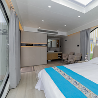 Maison préfabriquée Royalstar N28 Ultra Chine, maison préfabriquée à ossature acier pour unité de capsule spatiale de vacances en bord de lac