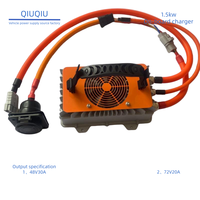 Chargeur embarqué 1500W pour véhicules électriques, scooters, voiturettes de golf, sortie 48V, étanche IP67, CAN-Bus, haute efficacité