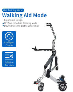 BEIZ Nuevo Entrenador de Rehabilitación de Marcha de Doble Modo Actualizado, Andador Motorizado, Dispositivo de Soporte para Fisioterapia y Posición Vertical para Discapacitados - Product Image 6