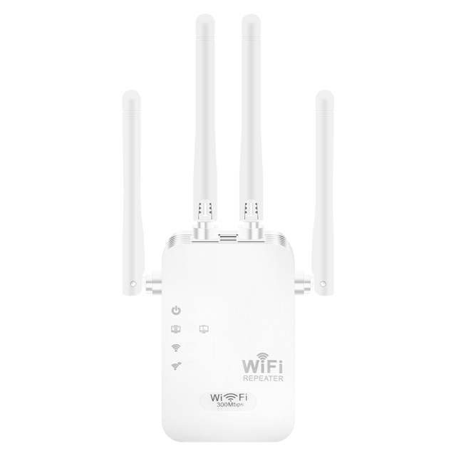 HY300R 300Mbps Single Band Signal Booster 2.4G Signal Amplifier WiFi Range Extender Wireless Repeater with 4*External Antennas