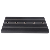 Pedalboard gitar Mini RPB-2BK dengan tas jinjing menampilkan bahan aluminium dan plastik