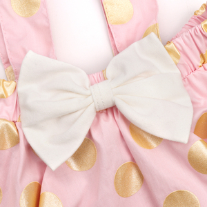 Combinaison bébé fille 2 pièces en coton à pois pour l'été 2022 - Product Image 5