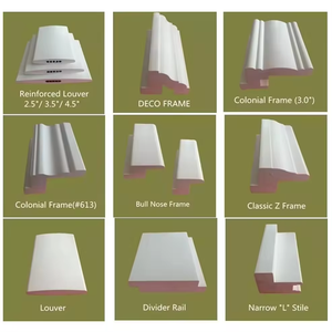 Hiện đại pháp cửa sổ trồng cửa chớp PVC nhà máy vật liệu cung cấp Đồng bằng kỹ thuật - Product Image 3