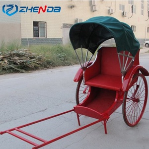 Rickshaw traditionnel à deux roues, type calèche, pour usage extérieur, mariages et visites touristiques - Product Image 2
