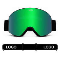 Masque de ski polarisé UV400 personnalisé avec logo d'usine, double lentille anti-buée, vision HD, pour snowboard et sports d'hiver, haute qualité pour enfants