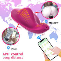 Vibrateur portable pour culotte, contrôle par application, design invisible, stimulation clitoridienne silencieuse, stimulateur clitoridien, vibrateur pour culotte