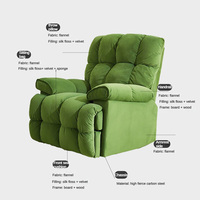 Fauteuil à bascule relaxant pour adultes, prix d'usine, canapé inclinable simple, canapé électrique en métal, fauteuil de détente, vente en gros