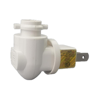 GL-070-3GY Lampu Sensor Plastik Bersertifikasi ETL USA, Dudukan Lampu Soket E12 untuk Lampu Malam, Basis Lampu Dinding untuk Kamar Tidur