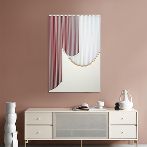 Décoration de la maison encadrée moderne technique mixte oeuvre d'art à la main peinture 3D abstraite décorée <span class=keywords><strong>cadre</strong></span> d'art mural - Product Image 4