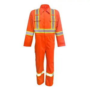 NFPA 2112 Katun Ringan Satu Potong Pakaian Tahan Api Coveralls Tahan Api