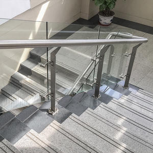 Verre de <span class=keywords><strong>poteau</strong></span> de garde-corps d'escalier le meilleur garde-corps en verre complet vente chaude porte d'entrée de garde-corps en verre - Product Image 4
