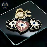 Boutons en métal personnalisés d'usine, 17 mm, pour vêtements féminins, chemises, boutons en forme de fleur, de cœur, en perles, plaqués